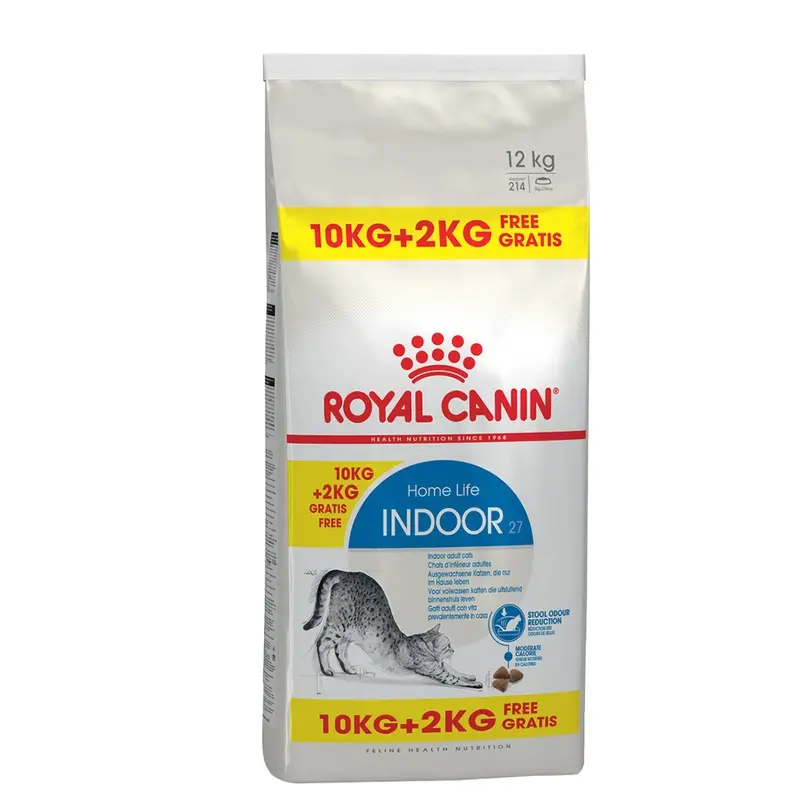 Royal Canin 12Kg Dry Cat Food - 10Kg + 2Kg Free! * - Indoor (10Kg + 2Kg)