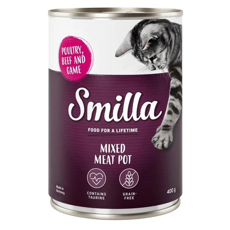 Smilla Tender Meat Mix 6 X 400G - Poultry, Beef & Game