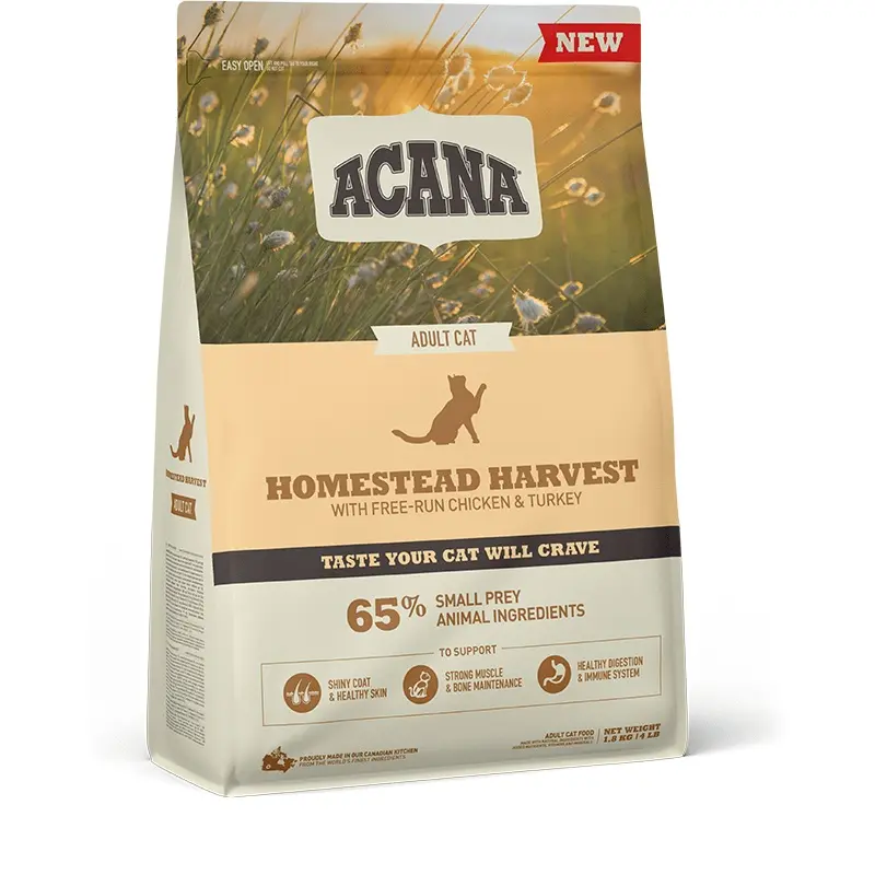 Acana Homestead Harvest Cat - Green/Red 1.8Kg