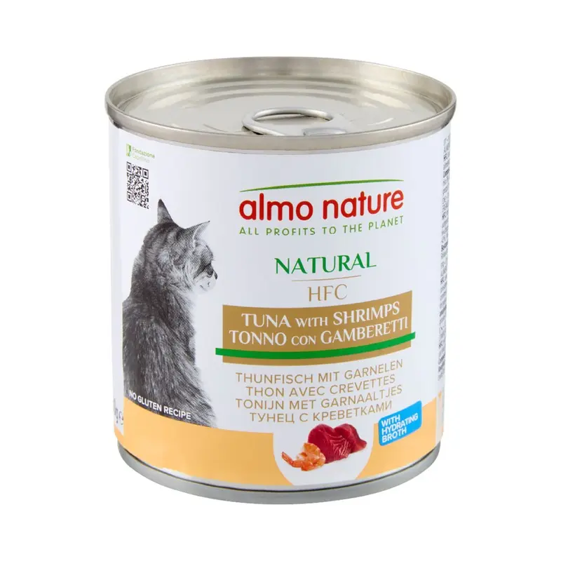 Almo Nature Hfc For Cats 6 X 280G - Tuna & Shrimp