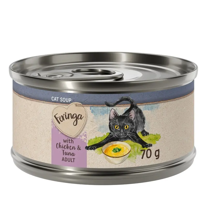 Feringa Cat Soup 12 X 70G - Chicken & Tuna