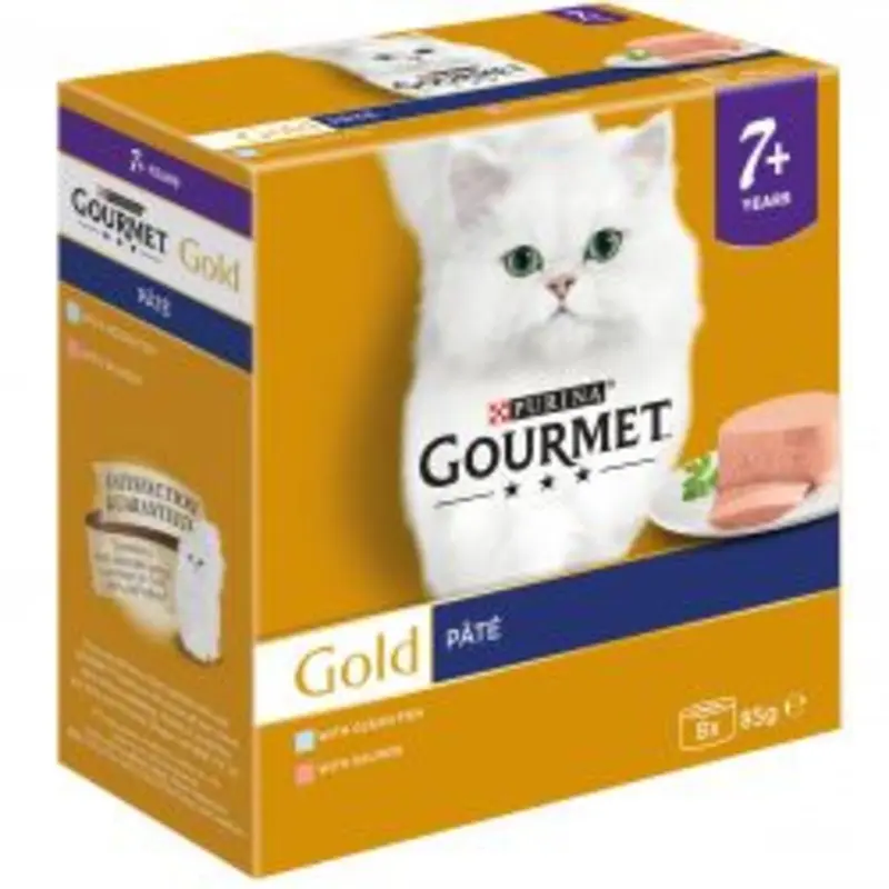 Gourmet Pt Senior Cat Food - Fish - X 85G Gold Size 8
