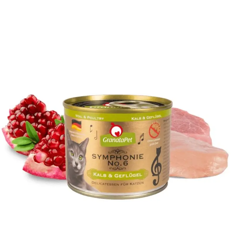 Granatapet Salmon Cat Symphonie No.6 Calf & Poultry | : 6*200G Size 6