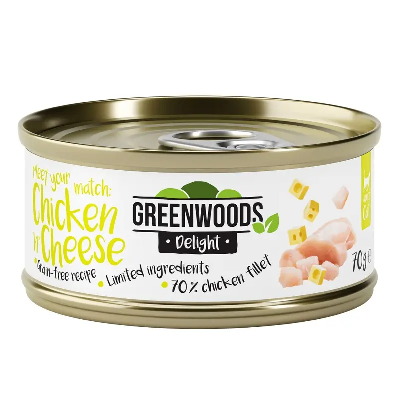 Greenwoods Delight Chicken Fillet With Cheese - 6 X 70G