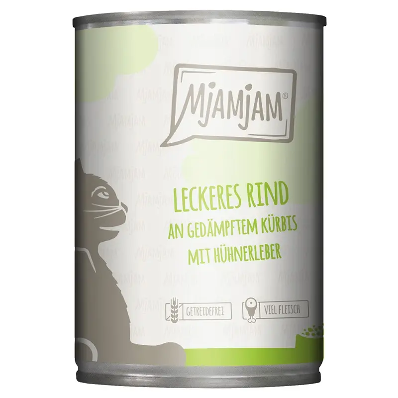 Mjamjam 6 X 400G - Delicious Beef With Steamed Pumpkin