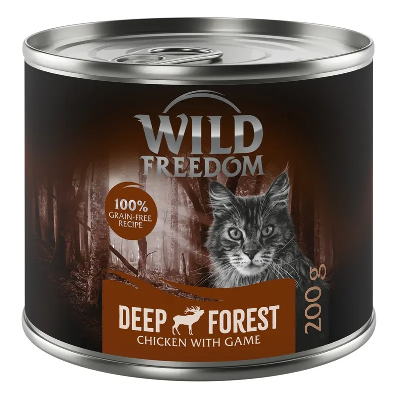 Wild Freedom Adult 6 X 200G - Deep Forest - Game & Chicken