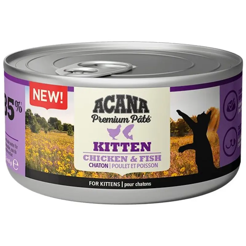 Acana Grain/Salmon Cat Premium Cat Pt Chicken And Fish For Kittens | : 85G