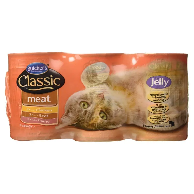 Butchers Classic Meat Wet Cat Food in Jelly 2400 g (Pack of 6)