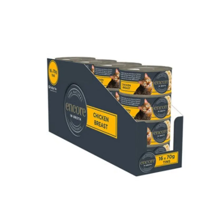 Encore Cat Tin Chicken Breast - (Pack Of 16) 70G