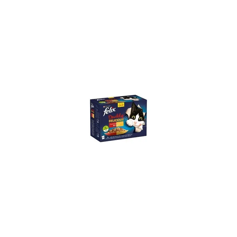 Felix Doubly Delicious Countryside Selection In Jelly X 100G (1.2Kg) (Pack Of 1) Size 12