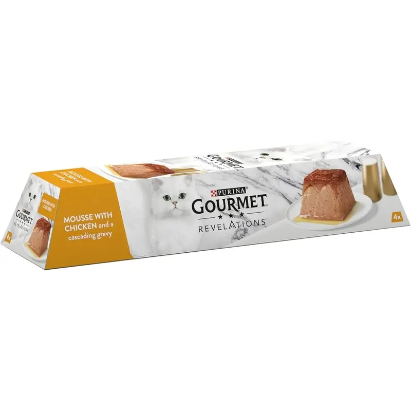 Gourmet Revelations Chicken In Gravy Wet Cat Food 4X57g, Pack Of Size 6