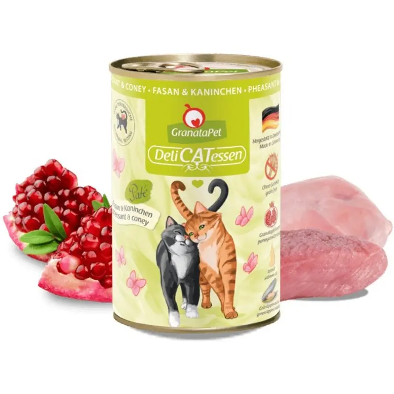 Granatapet Green Cat - Wet Food Delicatessen Pheasant & Coney | : 6*400G Can Size 10