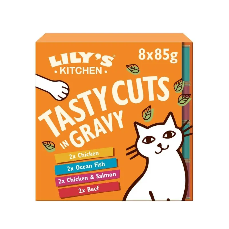 Lilys Kitchen Lilys Kitchen Tasty Cuts In Gravy Multipack For Cats - 8 X 85G