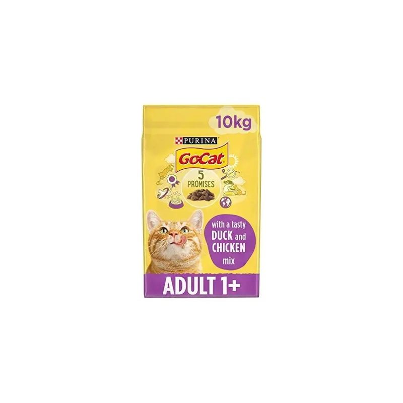 New Go-Cat Go Cat Adult Dry Cat Food Chicken & Duck X 10Kg Pack Size 1