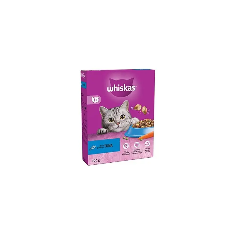 Whiskas 1+ Cat Complete Dry With Tuna 300G Size 1