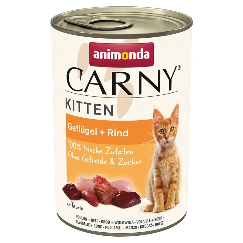 Animonda Carny Kitten 12 X 400G - Poultry & Beef
