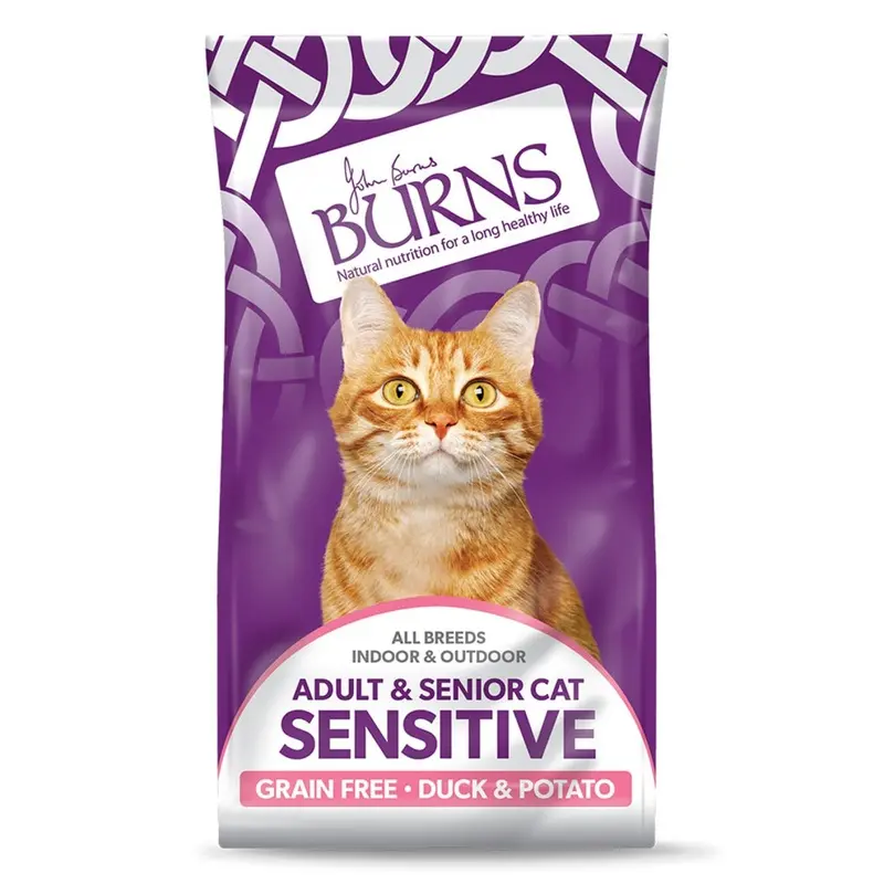 Burns Grain Pet Nutrition Cat Food Sensitive Duck And Potato Free 1.5 Kg 1.5Kg