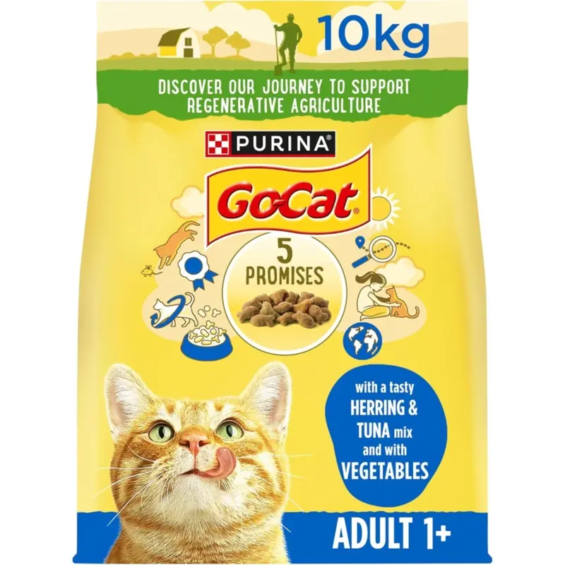 Go Cat Go-Cat Herring And Tuna Dry Cat Food 10Kg
