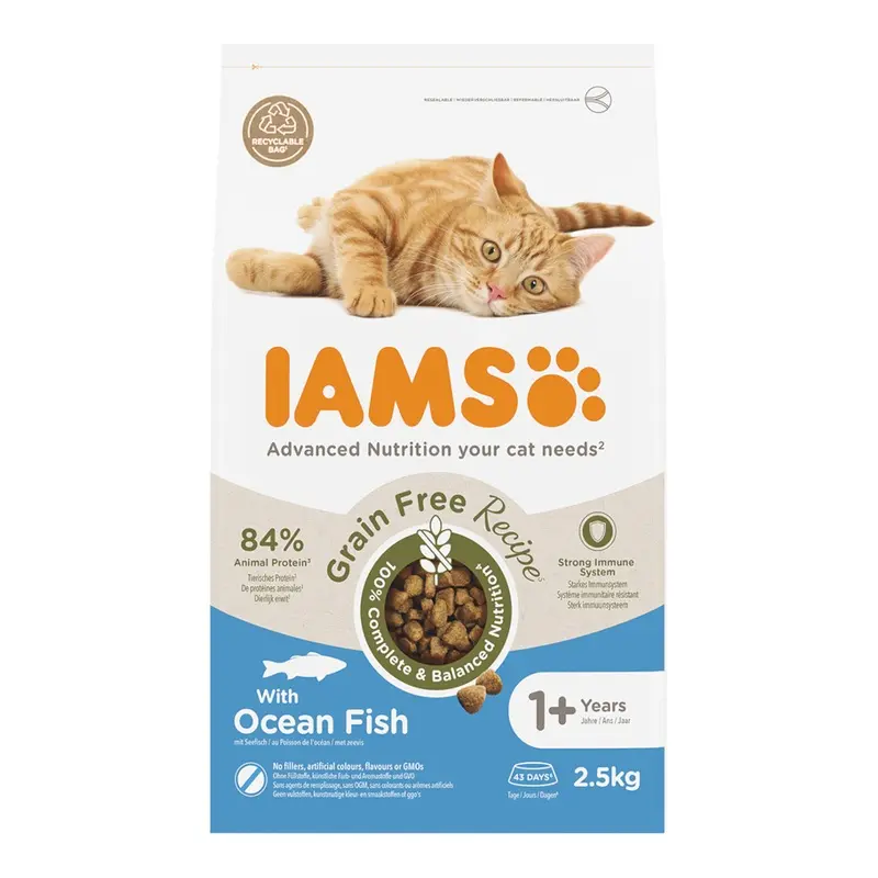 Iams Advanced Nutrition Grain-Free With Ocean Fish - 2.5Kg