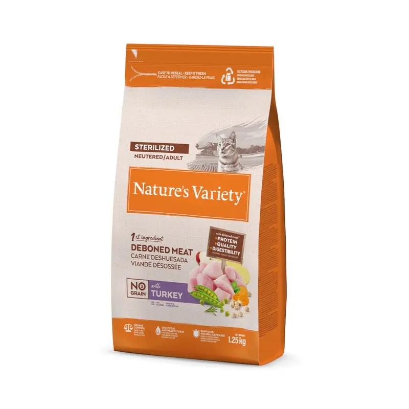 Natures Variety Natures Variety No Grain Sterilised Adult Turkey - 1.25Kg