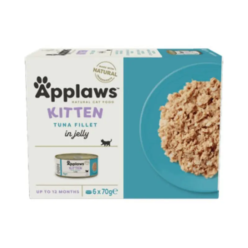 Applaws Cat Tin Kitten Tuna Fillet Multipack (6X70g) - Pack Of Size 4