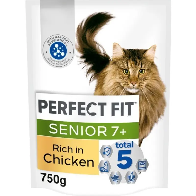 Perfect Fit Chicken Cat Food Senior 7+ - 750G Size 7