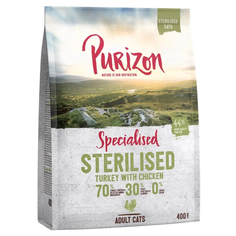 Purizon Adult Sterilised Grain-Free Turkey & Chicken - 400G