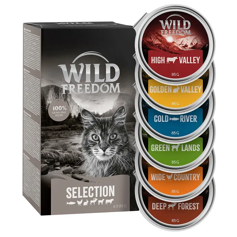 Wild Freedom Adult Trays 6 X 85G - Mixed Pack