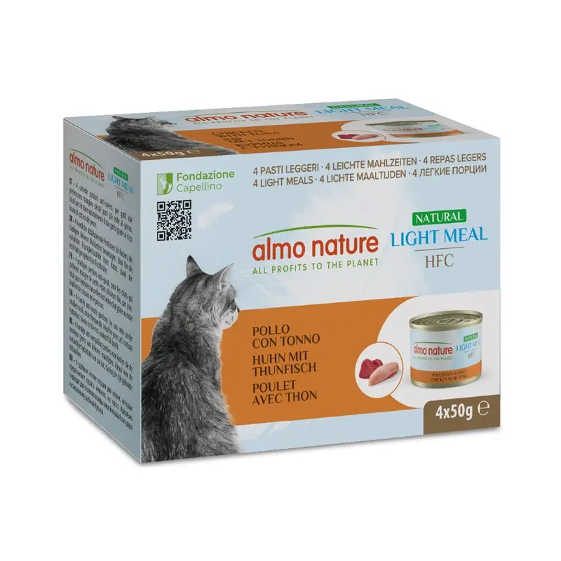 Almo Nature Hfc Natural Light Meal 4 X 50G - Chicken & Tuna