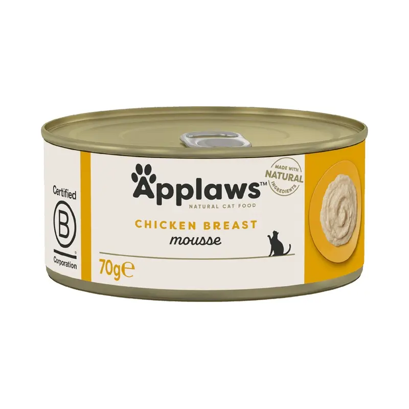 Applaws Adult Cat Cans In Mousse 70G - Chicken (6 X 70G)