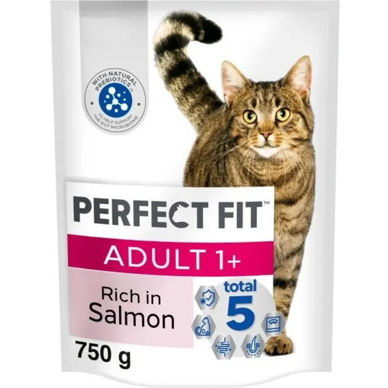 Perfect Fit Cat Food Adult 1+ - 750G Salmon Size 1