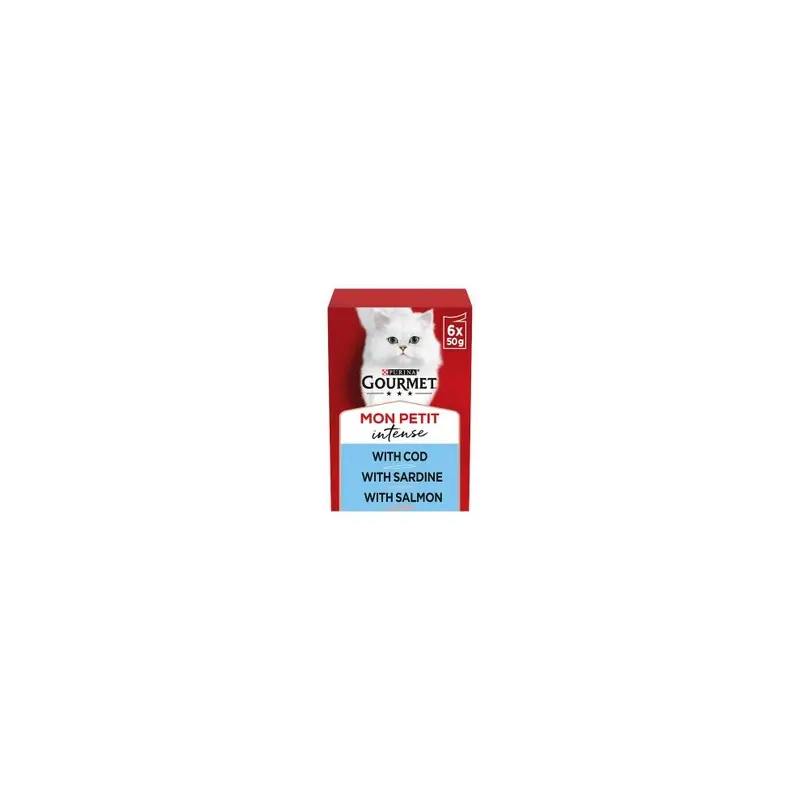 Gourmet Mon Petit Ocean Mixed Variety Pack X 50G (Pack Of 2) Size 6