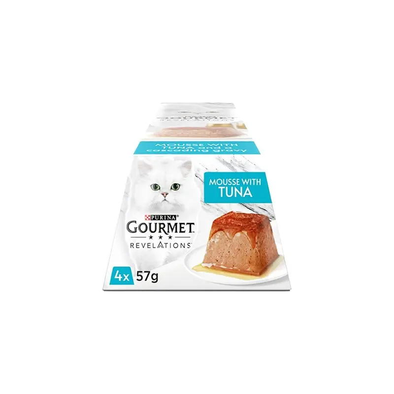Gourmet Revelations Mousse Tuna Wet Cat Food 4X57g (Pack Of 6) Size 6