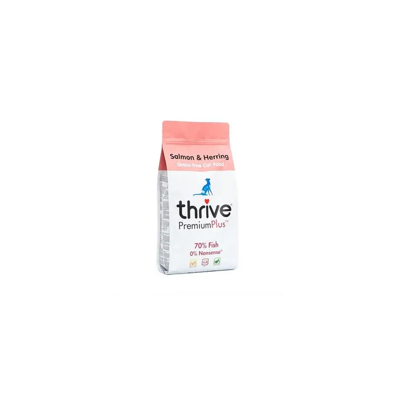 New Thrive Cat Premiumplus Dry Food- & Herring Salmon 1.5Kg