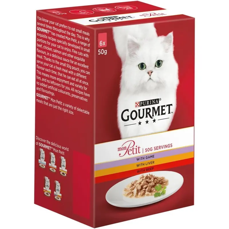 Purina Gourmet Mon Petit Country Variety 6X50g (Pack Of 8) Size 8
