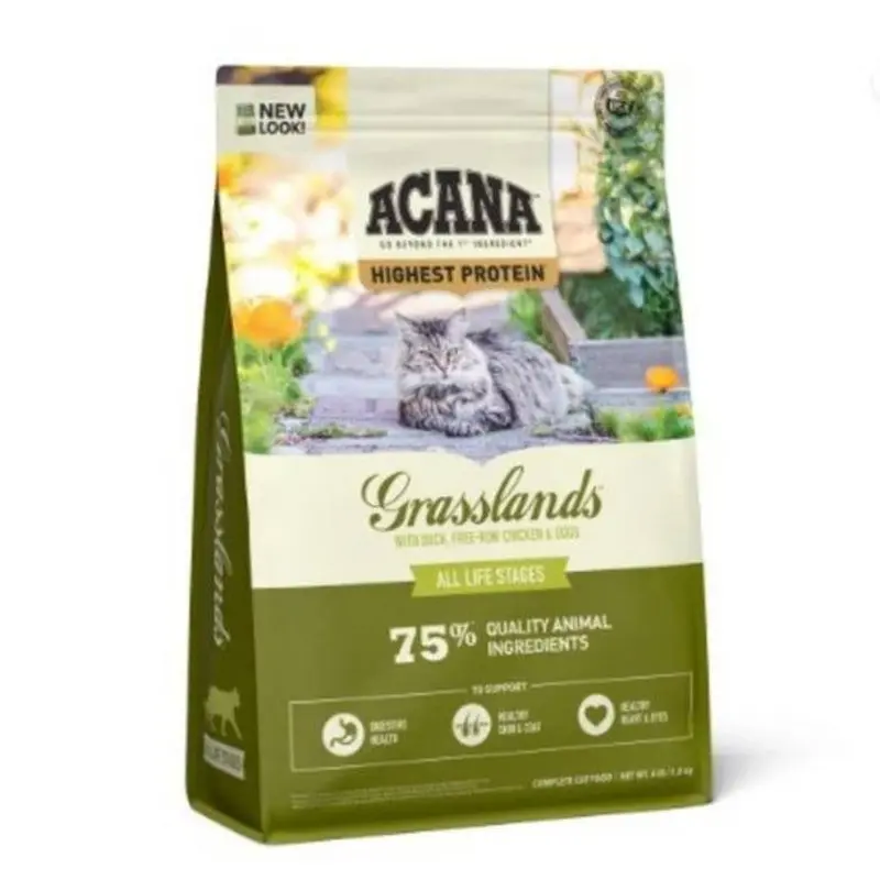 Acana Highest Protein Grasslands Cat Food - Grain 1.8Kg