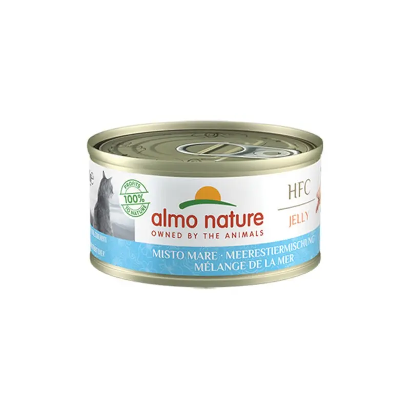 Almo Nature 70G Almo Nature Hfc Natural Cans For Cats 6 X 70G - Seafood Mix