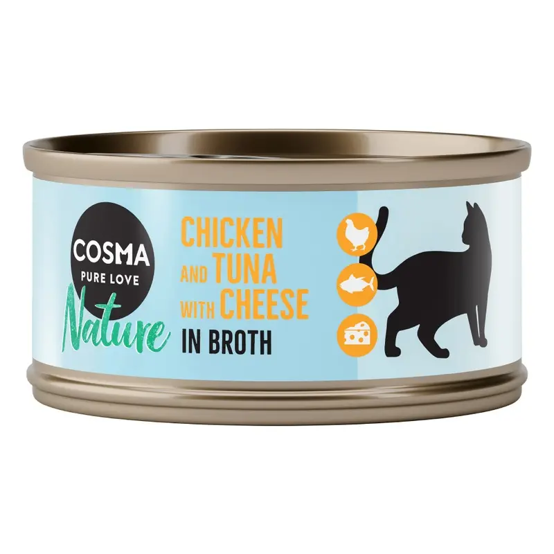 Cosma Nature 6 X 70G - Chicken With Tuna & Cheese