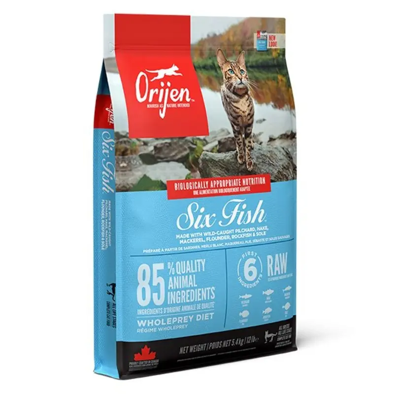 Orijen Blue/Red/Green Cat Six Fish | : 5.4Kg