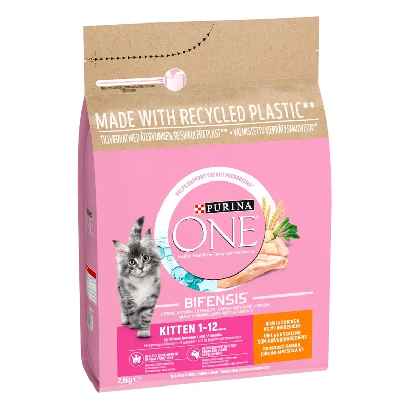 Purina One Junior / Kitten Chicken & Whole Grains Dry Cat Food - 2.8Kg