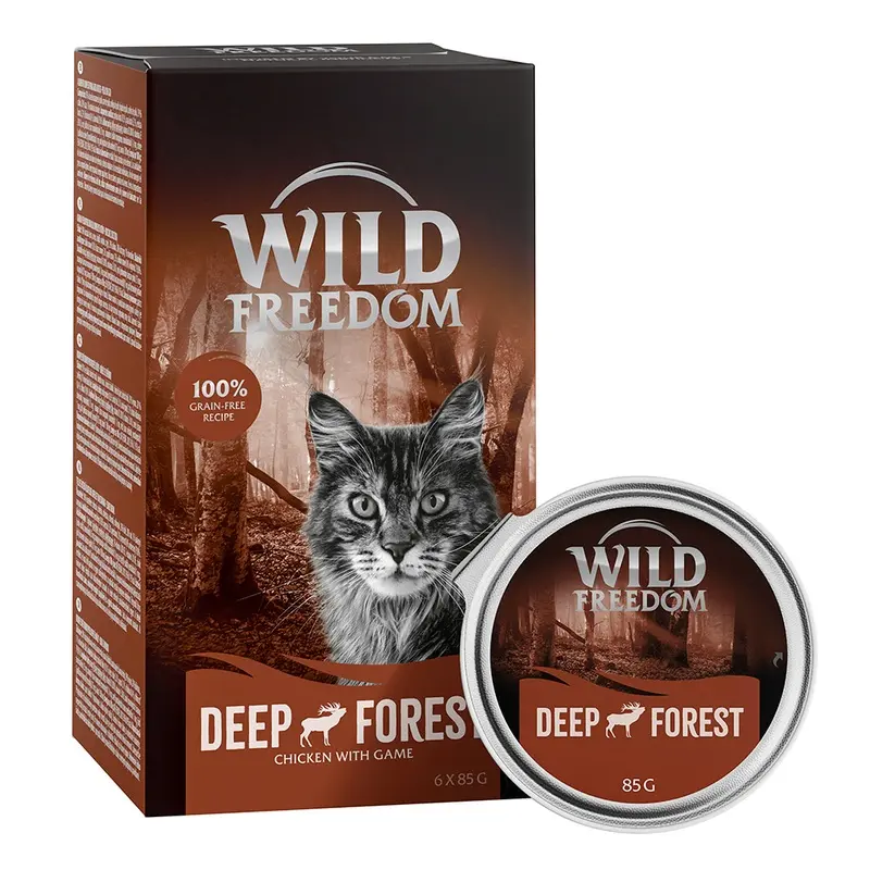 Wild Freedom Adult Trays 6 X 85G - Deep Forest - Game & Chicken