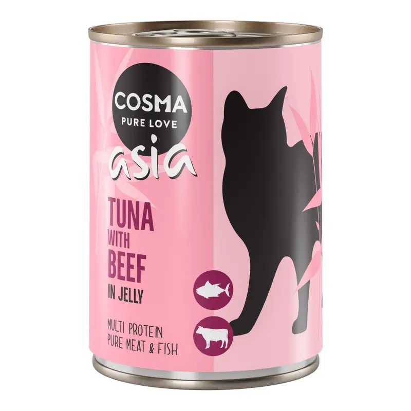 Cosma Asia In Jelly 6 X 400G - Tuna With Beef