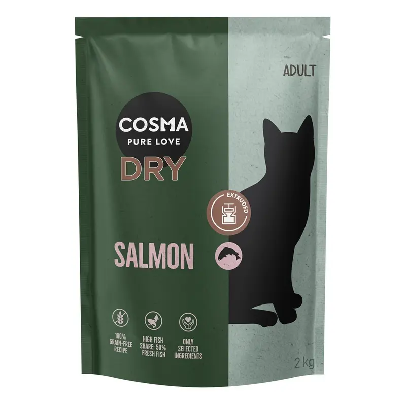 Cosma Extruded Salmon Dry Food - 2Kg