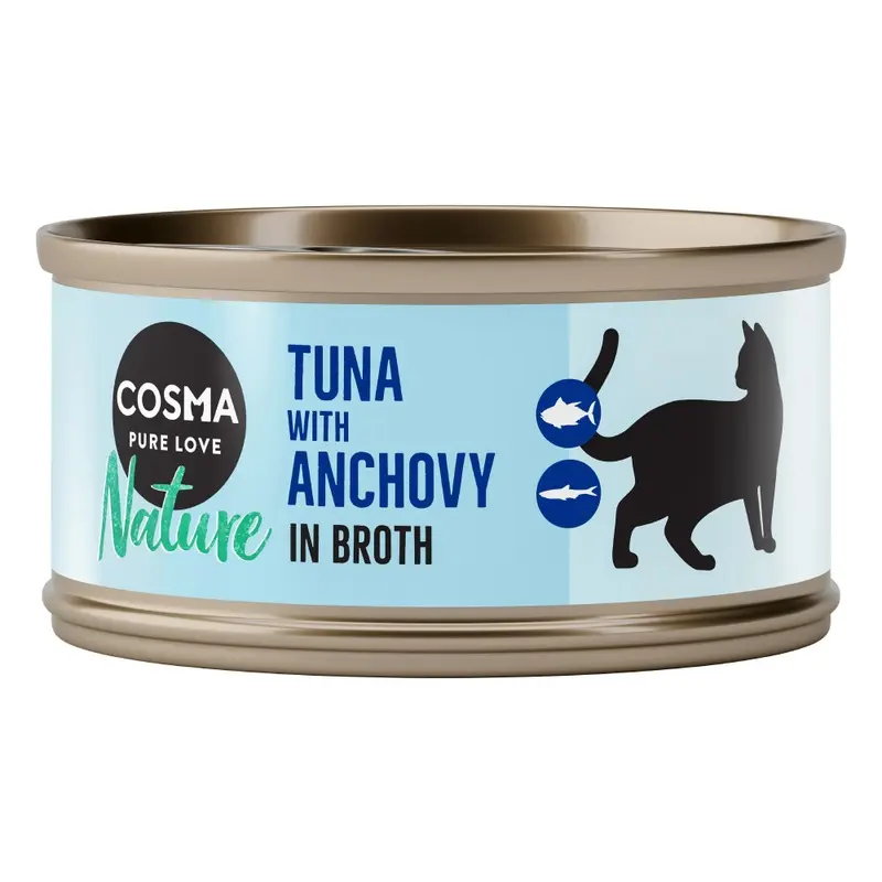 Cosma Nature 6 X 70G - Tuna With Anchovy