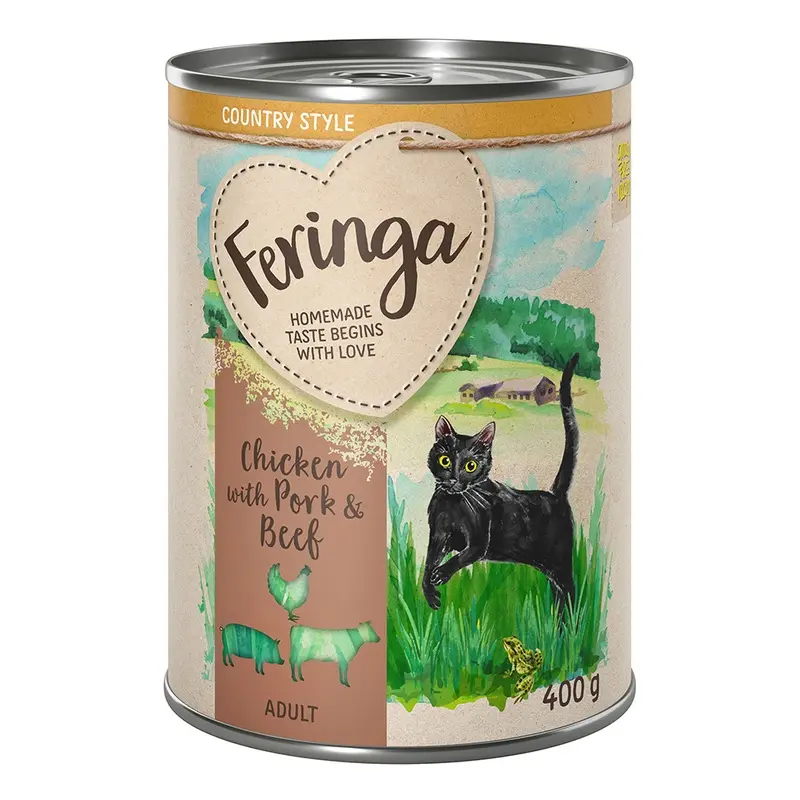 Feringa Country Style Menu 6 X 400G - Chicken With Pork & Beef