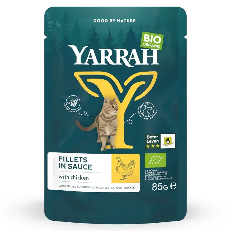 Yarrah Organic Fillets In Sauce 14 X 85G - Organic Chicken
