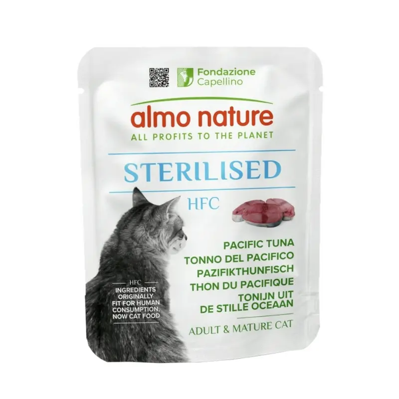 Almo Nature Hfc 6 X 50G Sterilised Wet Cat Food - 5 + 1 Free! * - Pacific Tuna (6 X 50G)