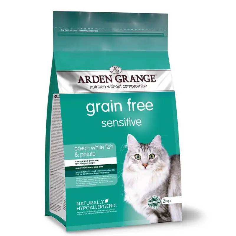 Arden Grange Sensitive Ocean White Fish & Potato - Adult Cat - 2Kg