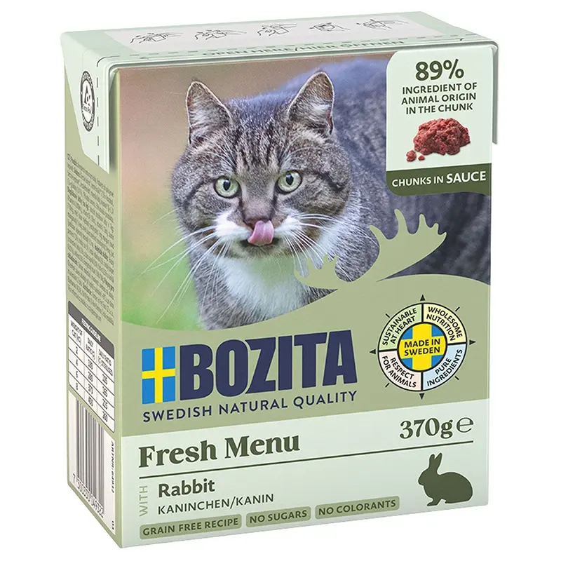 Bozita Tetra Chunks In Sauce 6 X 370G - Rabbit