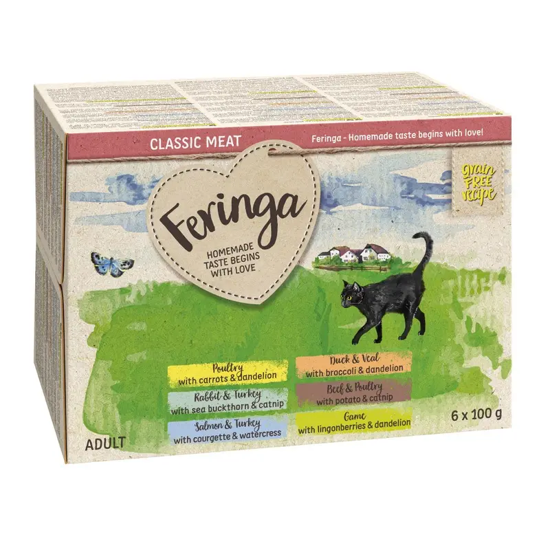Feringa Classic Meat Menu Trays 6 X 100G - Mixed Pack 1 (6 Varieties)